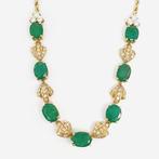 Halsketting - 18 karaat Geel goud - 6.08ct. tw. Smaragd -, Nieuw