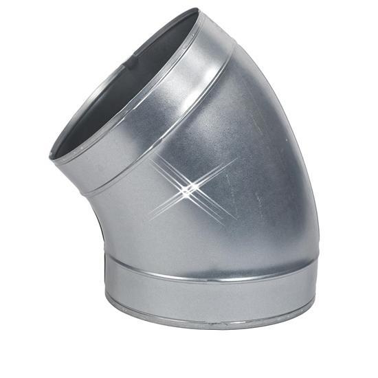 Bocht 45 graden 125 mm, Doe-het-zelf en Verbouw, Ventilatie en Afzuiging, Nieuw, Verzenden