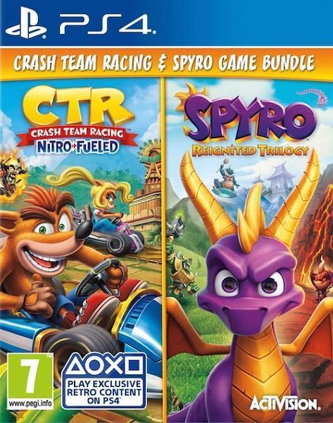 Crash Team Racing Nitro-Fueled + Spyro: Reignited Trilogy -, Spelcomputers en Games, Games | Sony PlayStation 4, 1 speler, Zo goed als nieuw