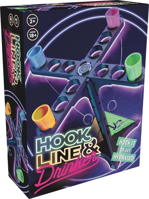 Hook, Line and Drinker - Partyspel | Goliath -, Hobby en Vrije tijd, Gezelschapsspellen | Bordspellen, Nieuw, Verzenden