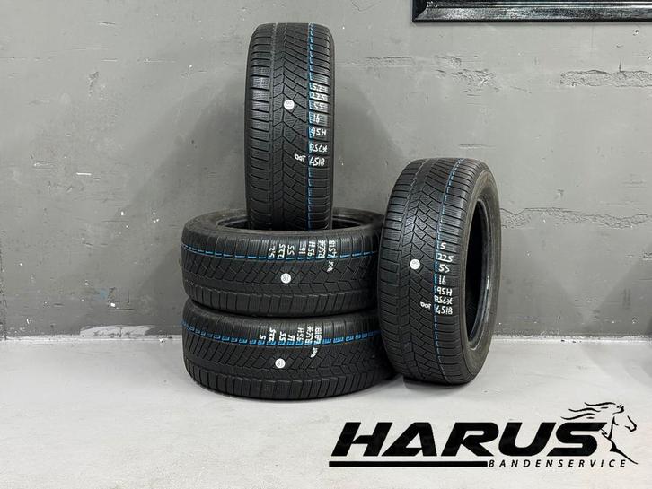 225/55/16 95H Continental Winterbanden 5,2/5mm profiel 4X, Auto-onderdelen, Banden en Velgen, 16 inch, Erkend duurzaam, Winterbanden