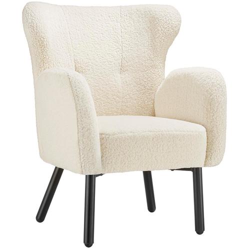 Fauteuil Vänersborg, dik gestoffeerd, met bouclé-bekleding -, Huis en Inrichting, Stoelen, Verzenden