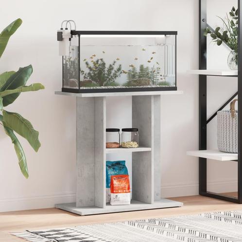 vidaXL Aquariumstandaard 60x30x60 cm bewerkt hout betongrijs, Dieren en Toebehoren, Overige Dieren-accessoires, Nieuw, Verzenden