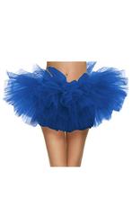 Korte Tutu Koningsblauw Tule Rokje XS S M Blauw Petticoat Ro, Ophalen of Verzenden, Nieuw, Carnaval, Kleding