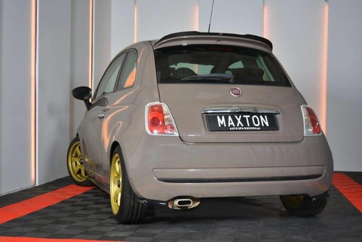 Spoiler Extentie Fiat 500 Hatchback Preface Glanzend Zwart, Auto-onderdelen, Carrosserie en Plaatwerk, Ophalen of Verzenden