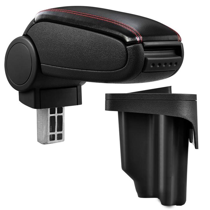 Armsteun BMW E46 1998-2007 kunstleer zwart rood stiksel, Auto diversen, Auto-accessoires, Verzenden