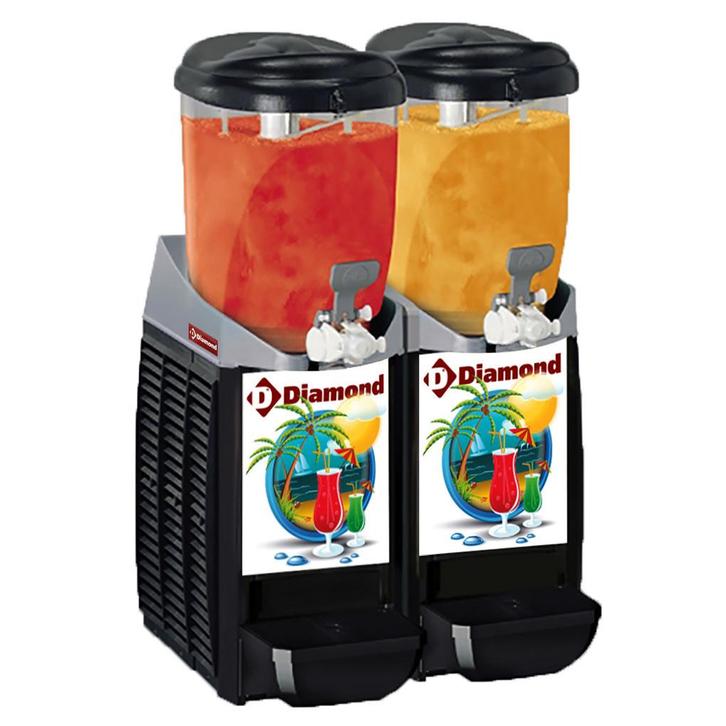 Slushmachine | 2x 5.5L | Zelfreinigende Doseerkraan | 0.5kW, Zakelijke goederen, Horeca | Keukenapparatuur, Nieuw in verpakking