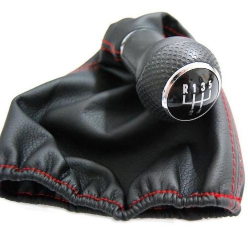 Volkswagen Golf 3 Pookknop met hoes set Rode accenten 5 bak, Auto diversen, Auto-accessoires, Nieuw, Ophalen of Verzenden