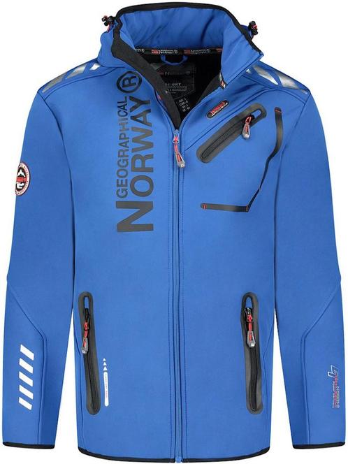 Geographical Norway Royaute Softshell Jas Hardblauw/Zwart, Kleding | Heren, Jassen | Zomer, Blauw, Nieuw, Verzenden