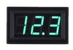 Inbouw voltmeter 0-300V DC Groen, Ophalen of Verzenden, Nieuw
