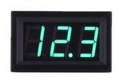 Inbouw voltmeter 0-300V DC Groen beschikbaar voor biedingen