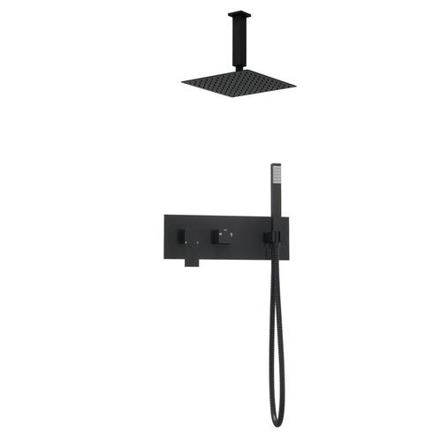 Vierkante inbouw regendouche met plafond arm 25cm douchekop, Doe-het-zelf en Verbouw, Sanitair, Verzenden