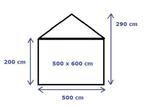 Premium Partytent PVC 5x6x2 mtr in Beige (5x6 meter), Verzenden, Nieuw, 2 meter of meer, Partytent