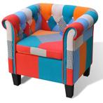 vidaXL Fauteuil met patchwork stof meerkleurig, Huis en Inrichting, Fauteuils, Verzenden, Nieuw
