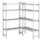 GGM Gastro | Aluminium stellingset (geanodiseerd) - L-vorm -, Verzenden, Nieuw in verpakking