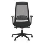 Arbonorm ergonomische bureaustoel Ledderra volledig zwart, Nieuw, Ophalen of Verzenden