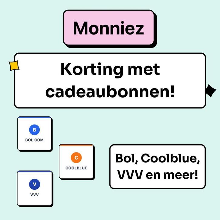 Coolblue cadeaubon voor minder (100% garantie) - Monniez, Tickets en Kaartjes, Kortingen en Cadeaubonnen
