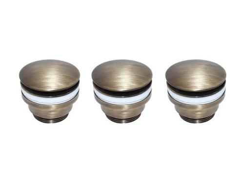 Veiling - 3x De Beer pop up plug 5/4x60mm brons, Doe-het-zelf en Verbouw, Sanitair