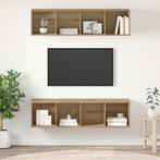 vidaXL Tv-meubelset 2 pcs artisanaal eikenkleurig 37 x 37 x, Huis en Inrichting, Minder dan 50 cm, Verzenden, Nieuw, Minder dan 100 cm