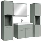 Badkamermeubel Set Montreal XL 60 x 35 cm - Mat Groen, Huis en Inrichting, Verzenden, Nieuw, Wastafelkast