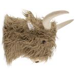 knuffel schotse hooglander wandkop bruin 40cm, Huis en Inrichting, Verzenden, Nieuw