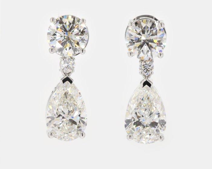 Ring - 18 karaat Witgoud - 10.48ct. tw. Diamant (Lab-grown), Sieraden, Tassen en Uiterlijk, Ringen