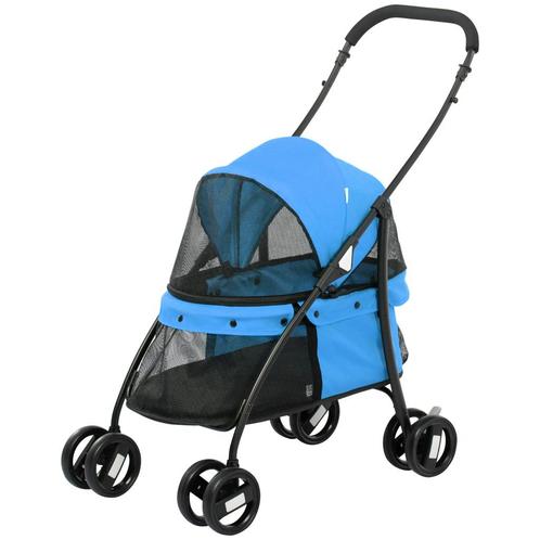 TRUUSK Hondenbuggy Opvouwbare Hondenwagen Met Gaasvenster Vo, Dieren en Toebehoren, Honden-accessoires, Nieuw, Verzenden