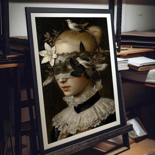 Dikhotomy - Invaded portrait - Edition 4/5, Antiek en Kunst, Kunst | Schilderijen | Modern