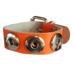 Fako Bijoux® - Armband Voor Click Buttons - Fluor - Oranje, Sieraden, Tassen en Uiterlijk, Armbanden, Verzenden, Nieuw