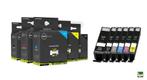 Geschikt Canon PGI-550BK Cli-551 XL serie met grijs  MET, Nieuw, Cartridge, Inktmedia