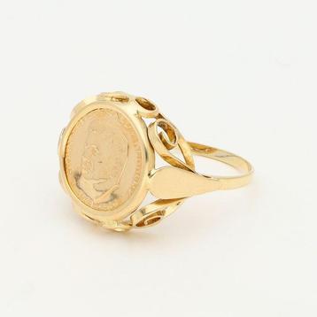 Ring - 18 karaat Geel goud beschikbaar voor biedingen