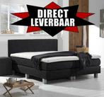 Complete Boxspring | 120 140 160 180 | Direct Leverbaar |., Eenpersoons, Nieuw, 200 cm, Blauw