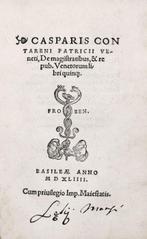 Contarini - De Magistratibus - 1544, Antiek en Kunst