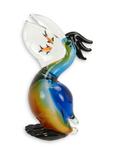 MURANO STIJL GLAZEN BEELDJE VAN EEN PELIKAAN