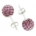 Fako Bijoux® - Oorbellen - Disco Dots - Steker - Paars, Sieraden, Tassen en Uiterlijk, Oorbellen, Verzenden, Nieuw