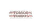 Tomos Sticker Tank 200x28mm, Fietsen en Brommers, Brommeronderdelen | Algemeen, Nieuw, Verzenden
