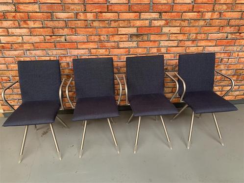 4x Arco mikado stoel blauw, Huis en Inrichting, Stoelen