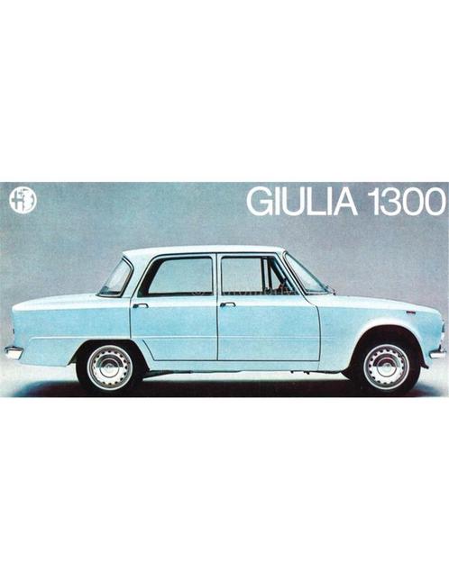 1964 ALFA ROMEO GIULIA 1300 BROCHURE DUITS, Boeken, Auto's | Folders en Tijdschriften, Alfa Romeo