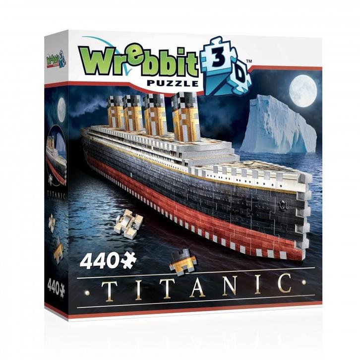 Wrebbit 3D Puzzel - Titanic (440 stukjes) | Wrebbit -, Hobby en Vrije tijd, Denksport en Puzzels, Nieuw, Verzenden