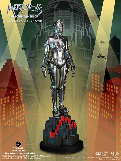Metropolis Statue 1/4 Maschinenmensch Silver 40 cm, Verzamelen, Film en Tv, Nieuw, Ophalen of Verzenden