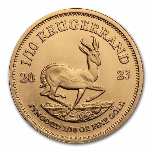 Gouden Krugerrand 1/10 oz 2023, Postzegels en Munten, Munten | Afrika, Losse munt, Goud, Zuid-Afrika, Verzenden
