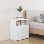 vidaXL Nachtkastje 50x32x60 cm wit, Huis en Inrichting, Slaapkamer | Nachtkastjes, Minder dan 45 cm, Verzenden, Nieuw, 55 tot 70 cm
