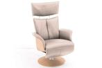 Relaxfauteuil Heesch - relaxfauteuils - Creme, Nieuw, Stof