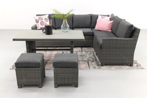 Nu 10% korting | VDG Cordoba lounge diningset - Rechts, Tuin en Terras, Tuinsets en Loungesets, Loungeset, Nieuw, Wicker, Verzenden