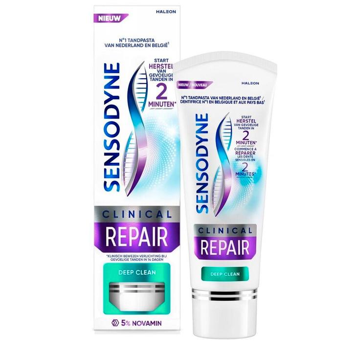 Sensodyne Clinical Repair Deep Clean Tandpasta, Sieraden, Tassen en Uiterlijk, Uiterlijk | Mondverzorging, Nieuw, Verzenden