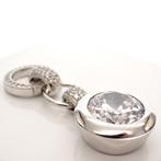 Zinzi zilveren hanger met zirconia (Hanger of bedel), Ophalen of Verzenden, Gebruikt, Zilver, Overige merken