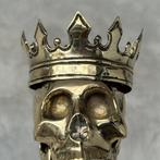 sculptuur, Bronze Statue of A King George Skull - 20 cm -
