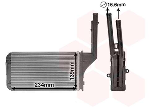 KACHEL RADIATEUR VOOR CITROEN AX ZA 1986-1998 644872, Auto-onderdelen, Airco en Verwarming, Nieuw, Ophalen of Verzenden