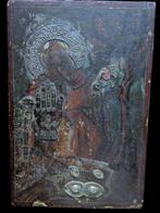 Icoon - Profeet Elia - Hout, Antiek en Kunst