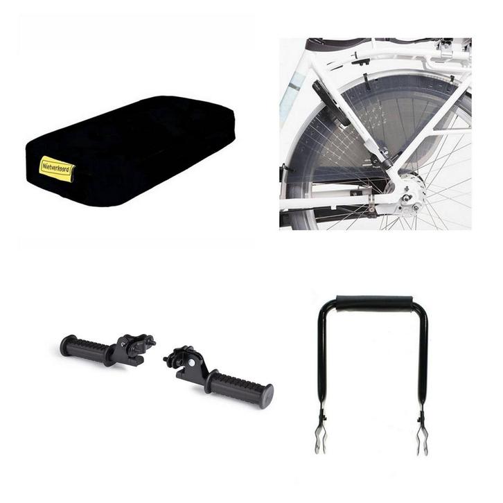 Niet verkeerd Fietskussen Zwart compleet pakket, Fietsen en Brommers, Fietsaccessoires | Fietsstoeltjes, Nieuw, Verzenden